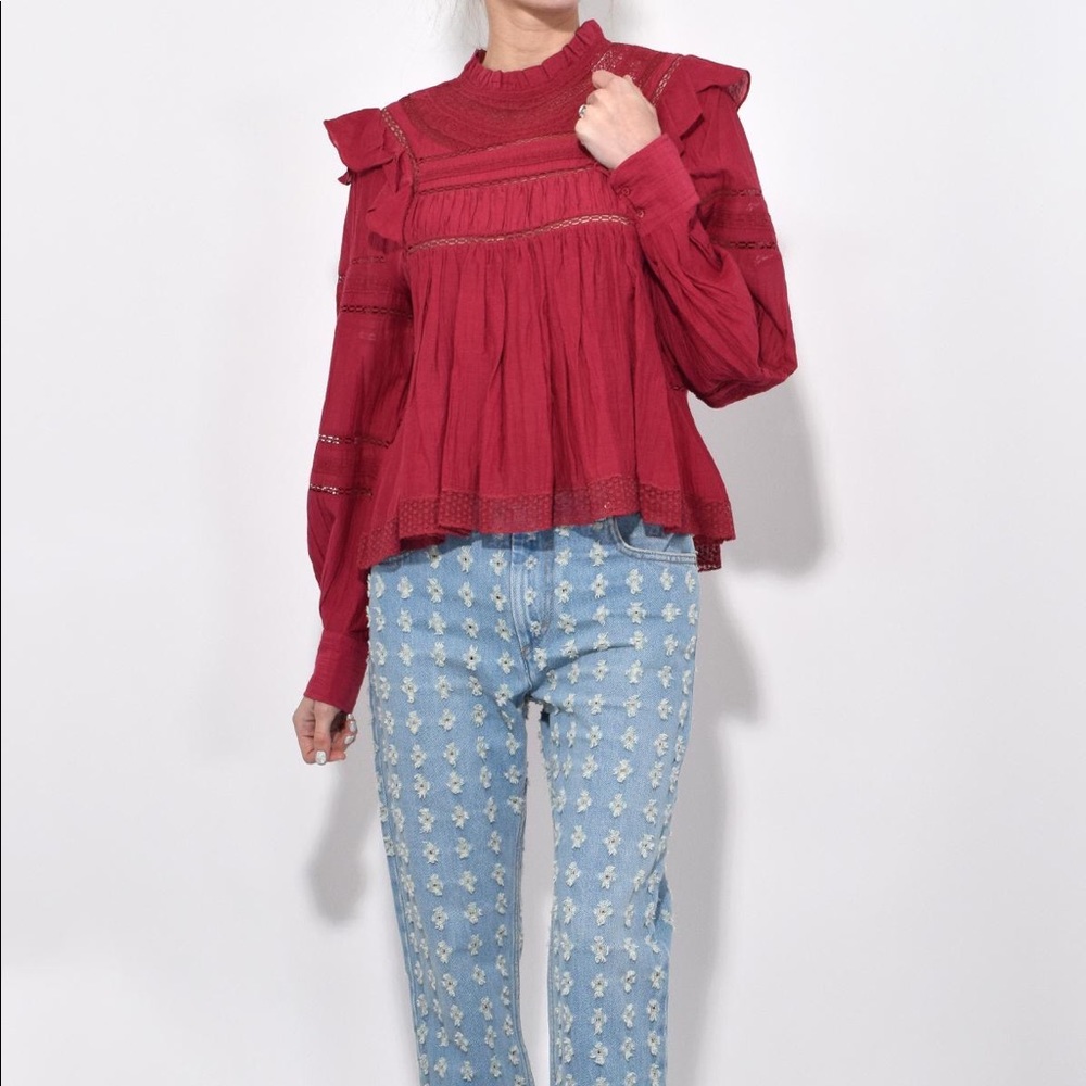 Isabel Marant Red Blouse - Picture 6 of 6